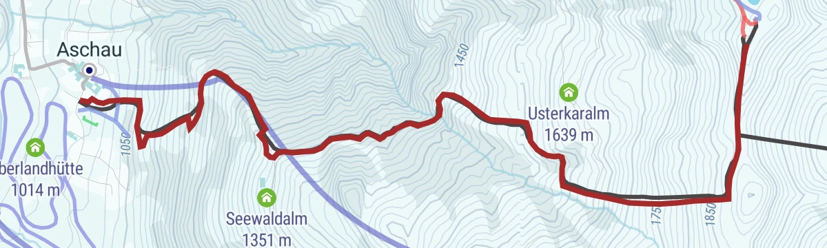 Route map: Schwarzkogel Skitour